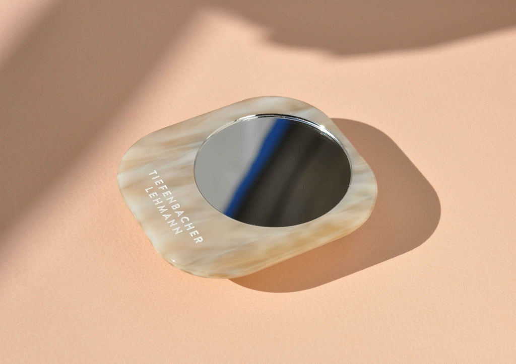 POCKET MIRROR - greige - TIEFENBACHER LEHMANN