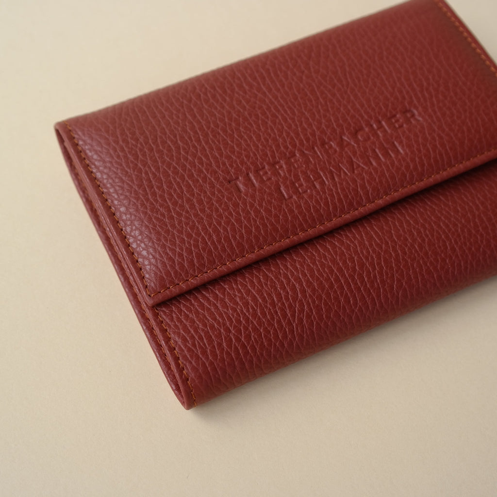 PORTEMONNAIE - burgundy/rust gold - TIEFENBACHER LEHMANN