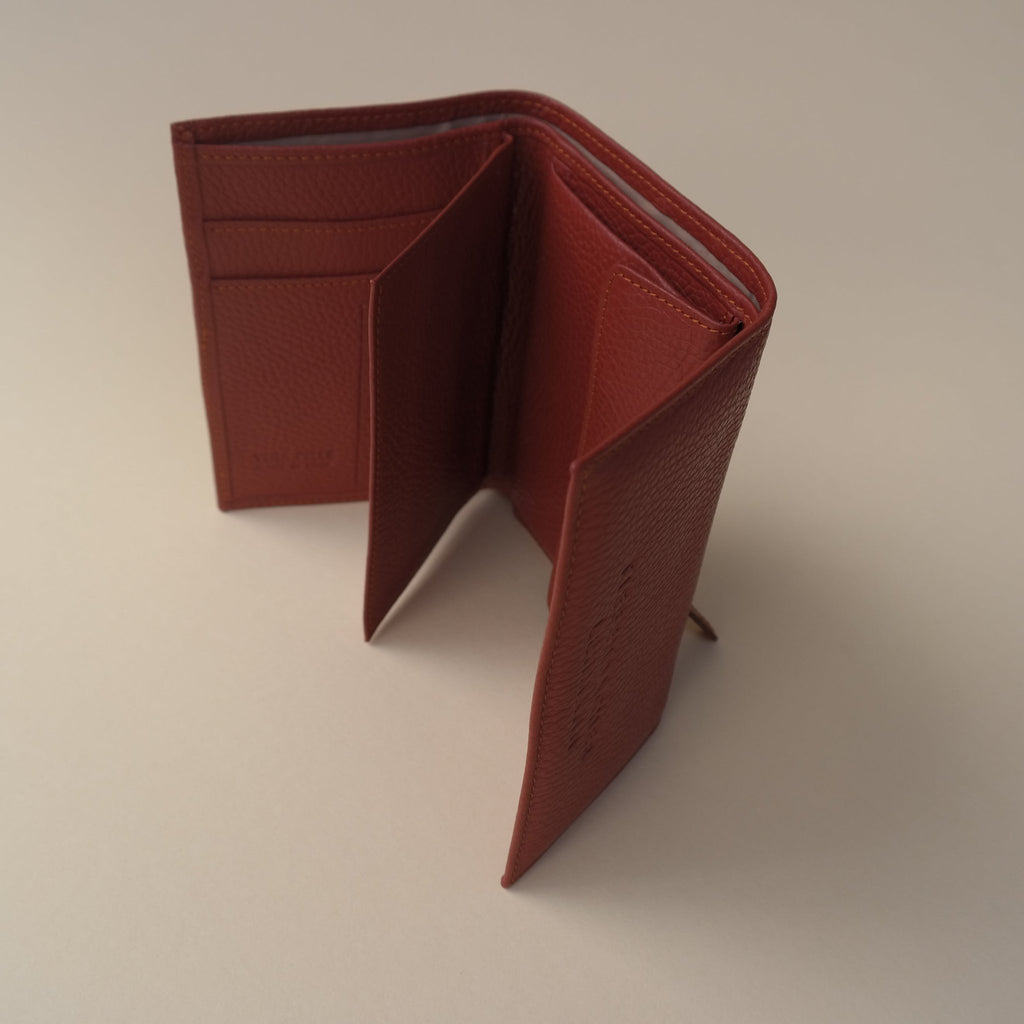 PORTEMONNAIE - burgundy/rust silver - TIEFENBACHER LEHMANN