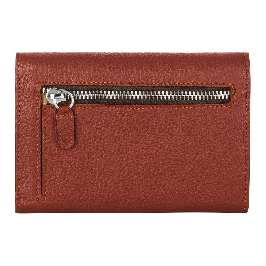 PORTEMONNAIE - burgundy/rust silver - TIEFENBACHER LEHMANN