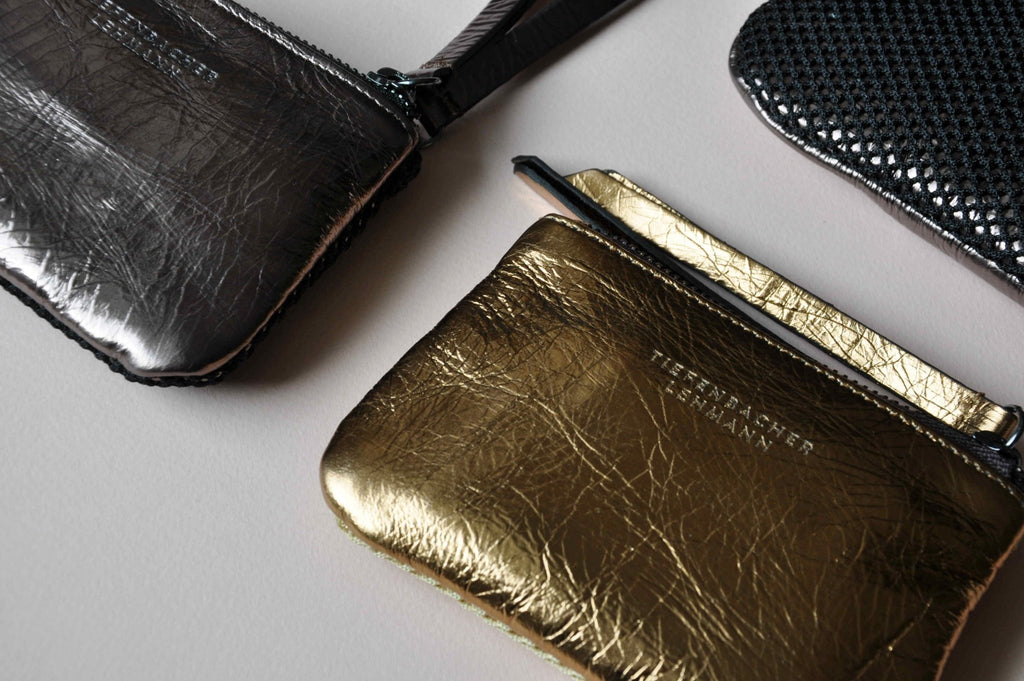 POUCH - midi metallic bronze - TIEFENBACHER LEHMANN