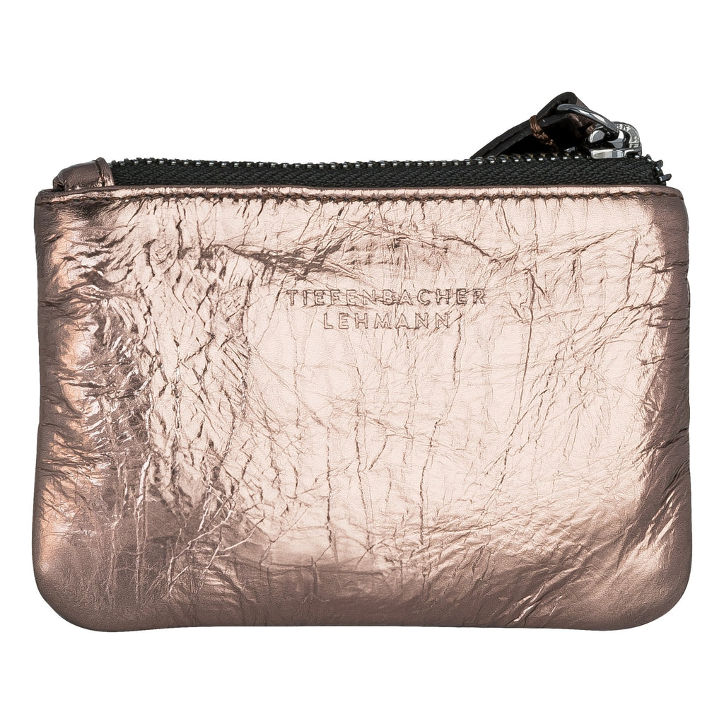 POUCH - mini metallic burgundy - TIEFENBACHER LEHMANN