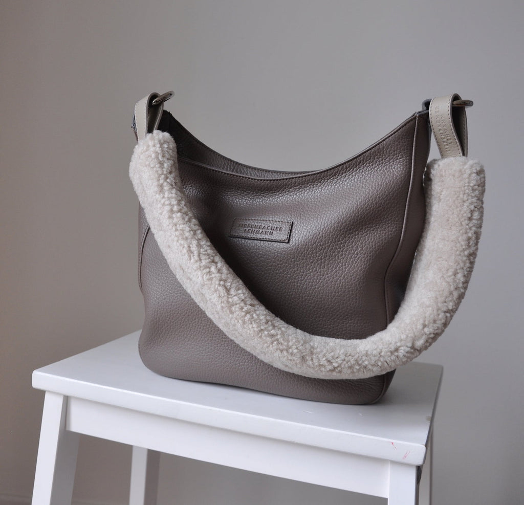 SHOPPING BAG midi light fango - silver - TIEFENBACHER LEHMANN