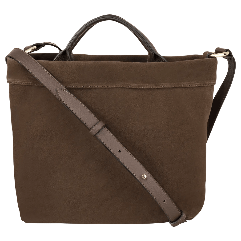 TOTE BAG midi chocolate - light gold - TIEFENBACHER LEHMANN