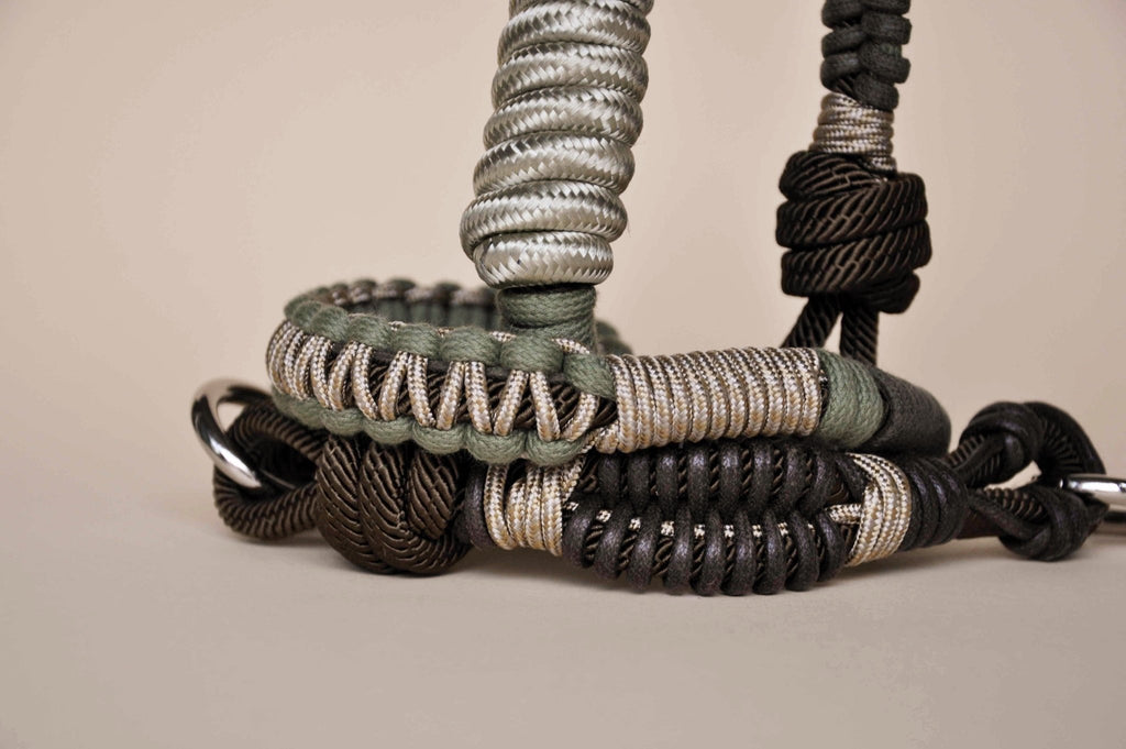 BAG STRAP - Barcelona camouflage flexi - close up – choose your hardware - TIEFENBACHER LEHMANN