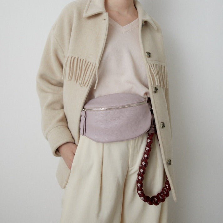 BAG STRAP - Chicago rosewood/burgundy crossbody - HIP BAG mini -TIEFENBACHER LEHMANN