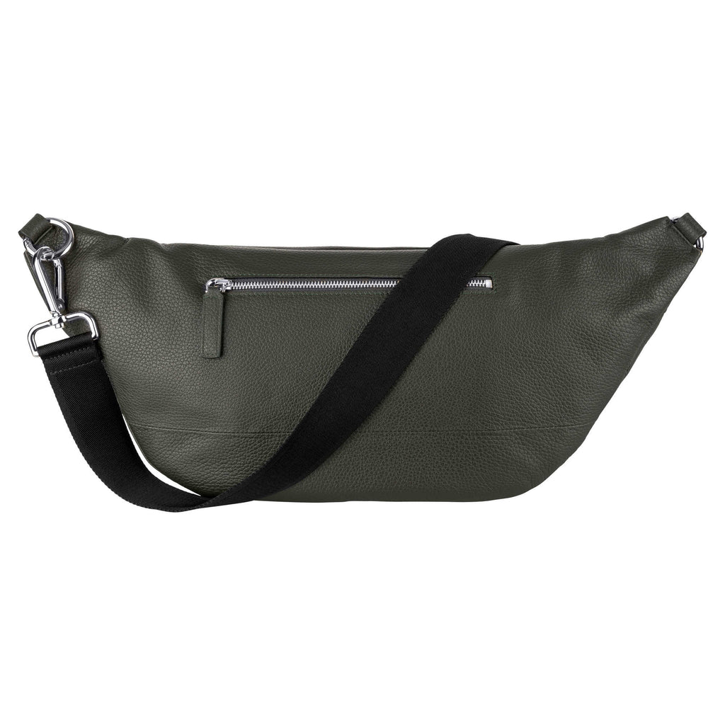HIP BAG maxi oliva - silver - TIEFENBACHER LEHMANN